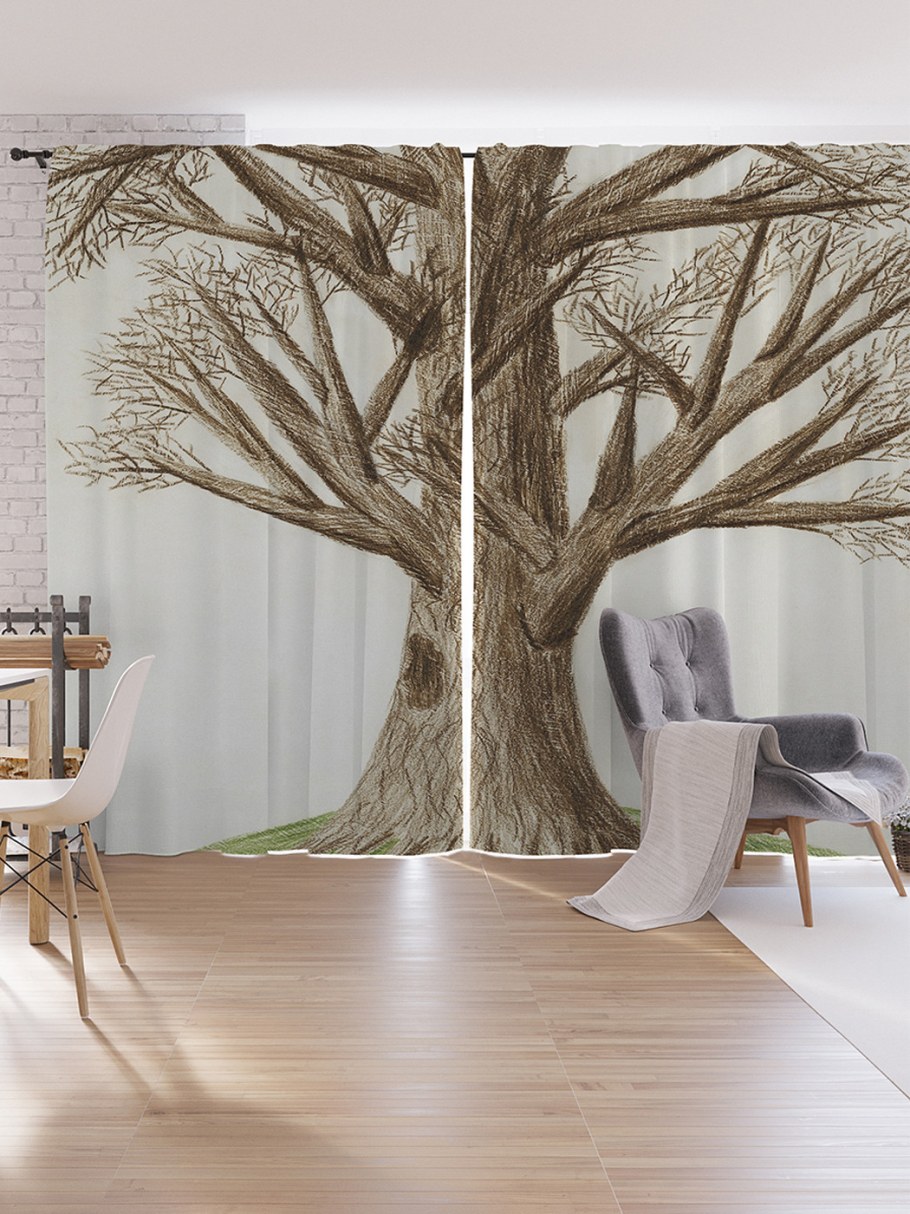 Шторы с деревьями