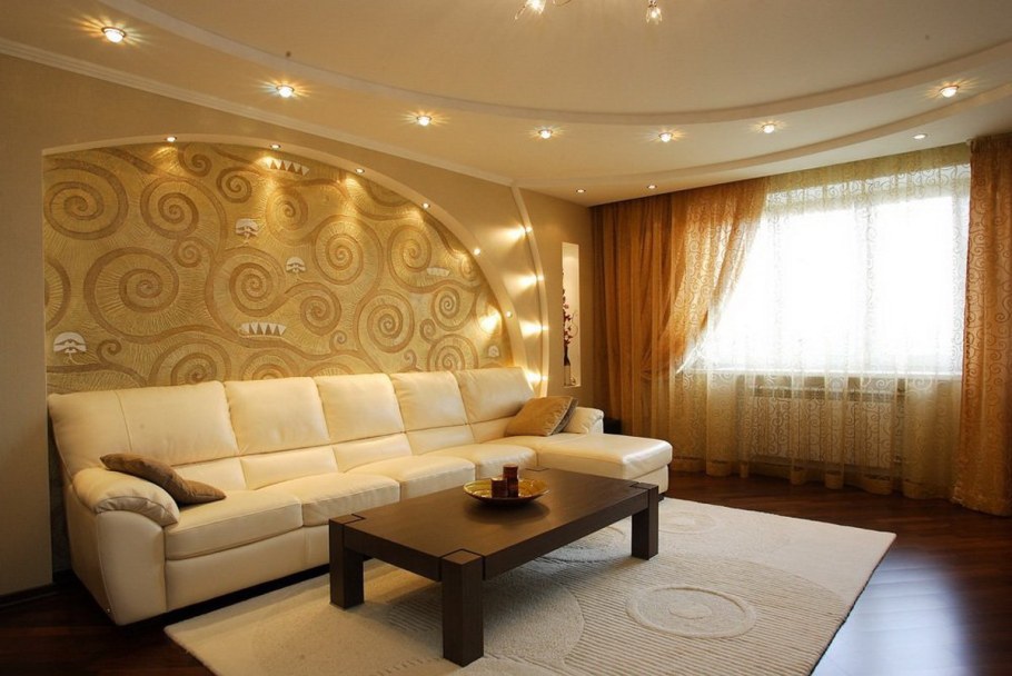 Красивые потолки для зала