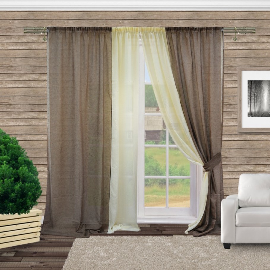 Двухцветные шторы