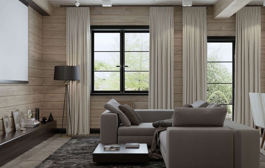 Дом из бруса интерьер