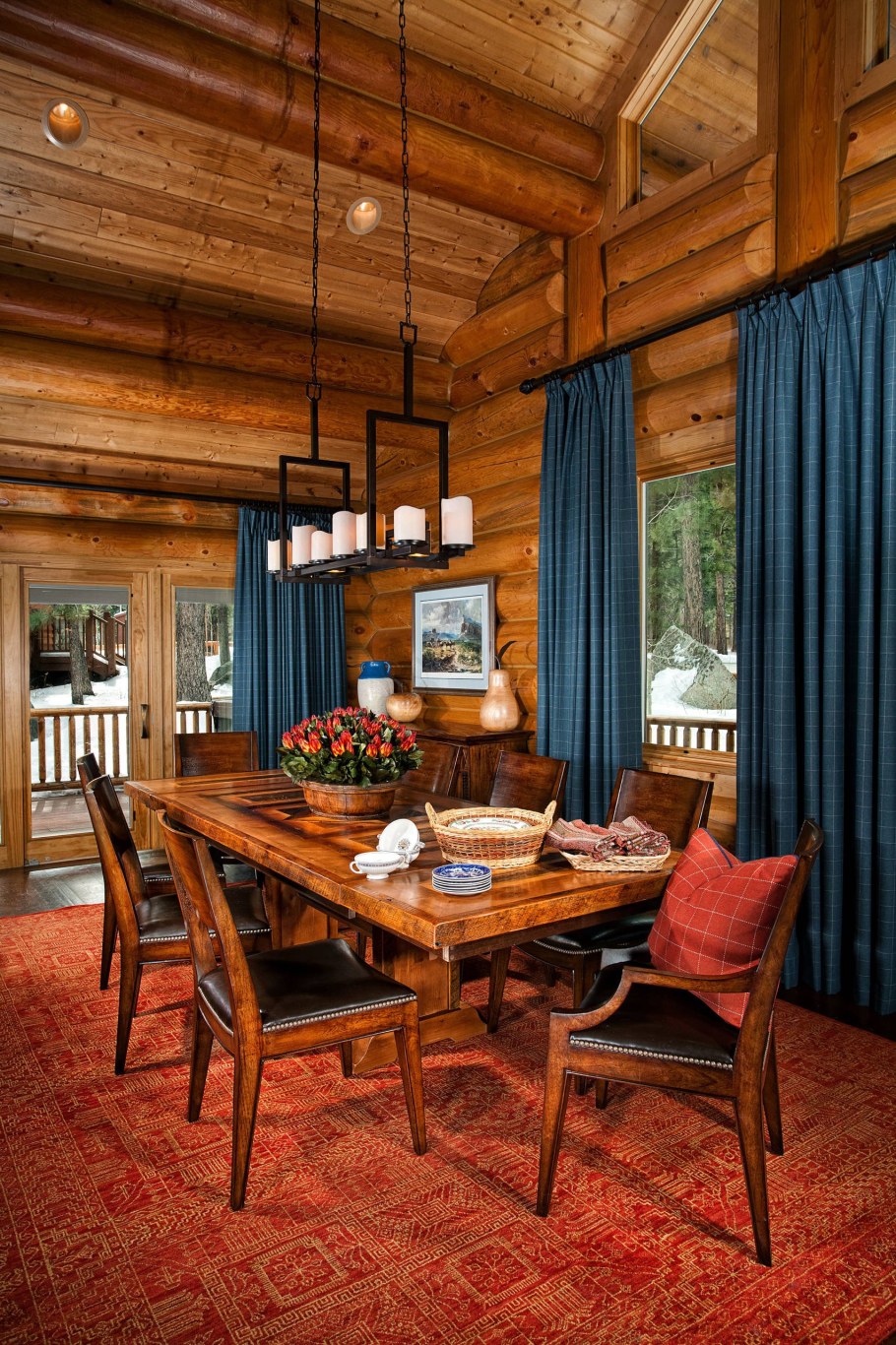 Деревянный дом интерье