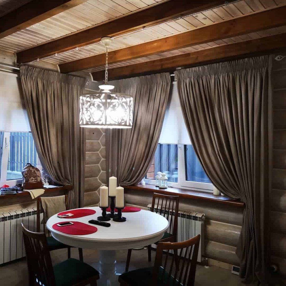 Занавески в стиле Шале