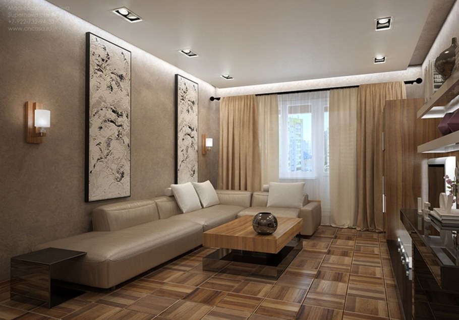 Красивый зал в квартире