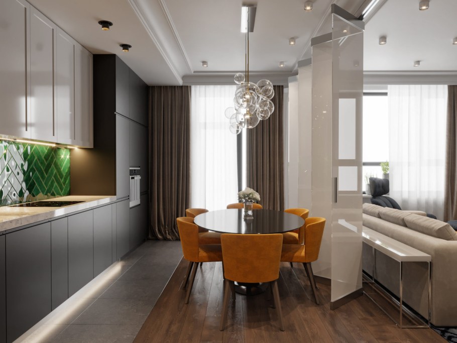 Дизайнерские проекты квартир двухкомнатной