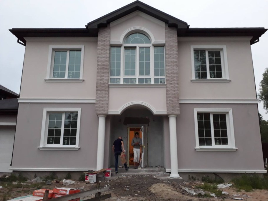 Штукатурка американка на фасаде