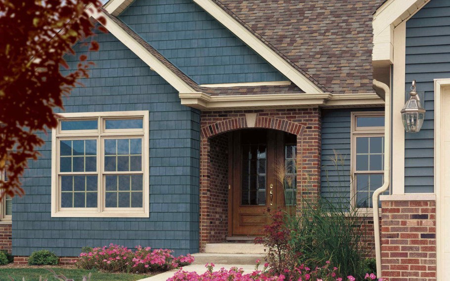 Фронтон сайдинг щепа