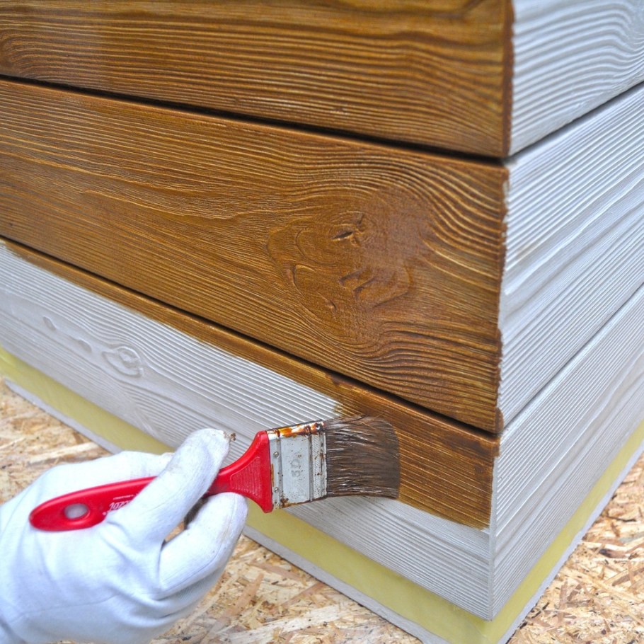 Декоративная штукатурка под брус