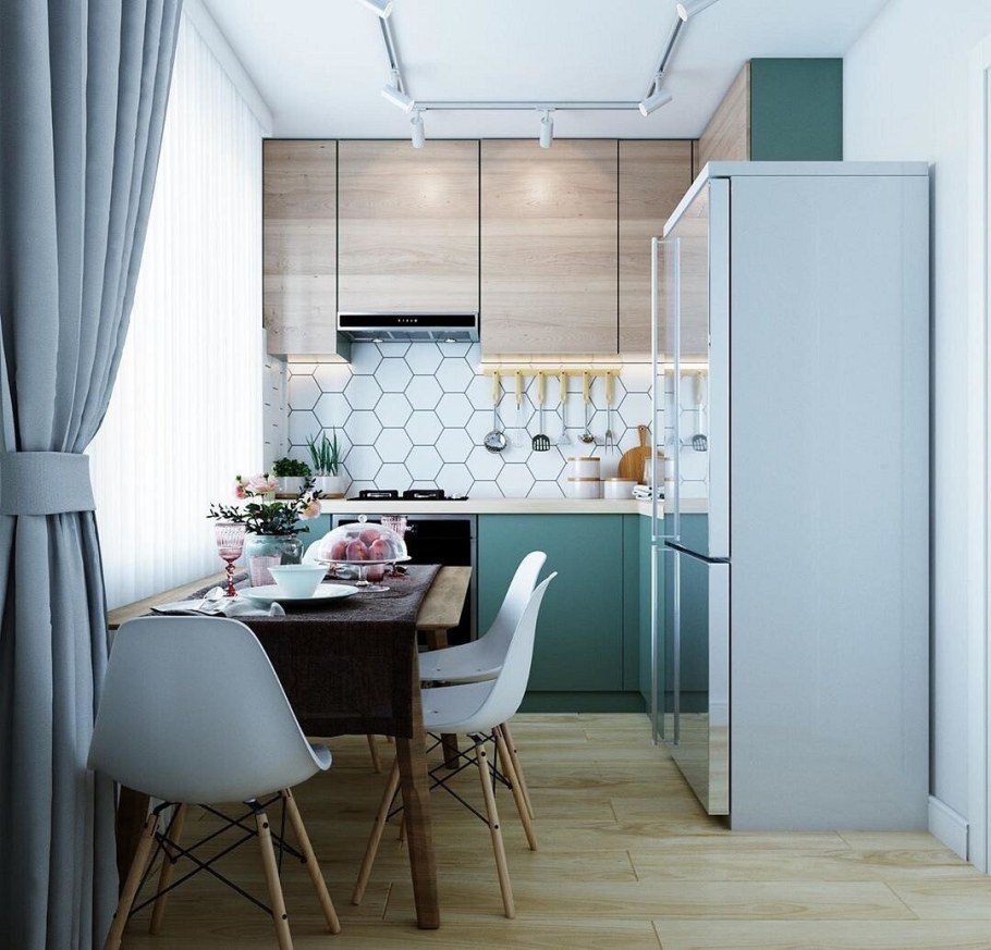 Интерьент небольшой кухне