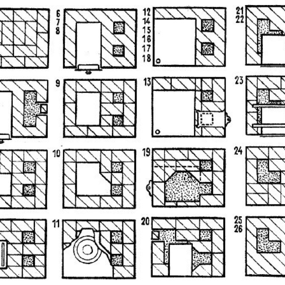 Печь кирпичная Кроха 3 порядовка