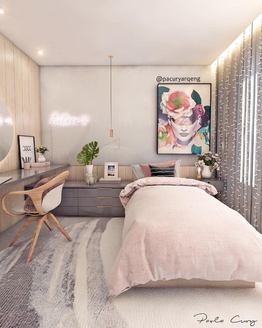 Современная комната для девушки