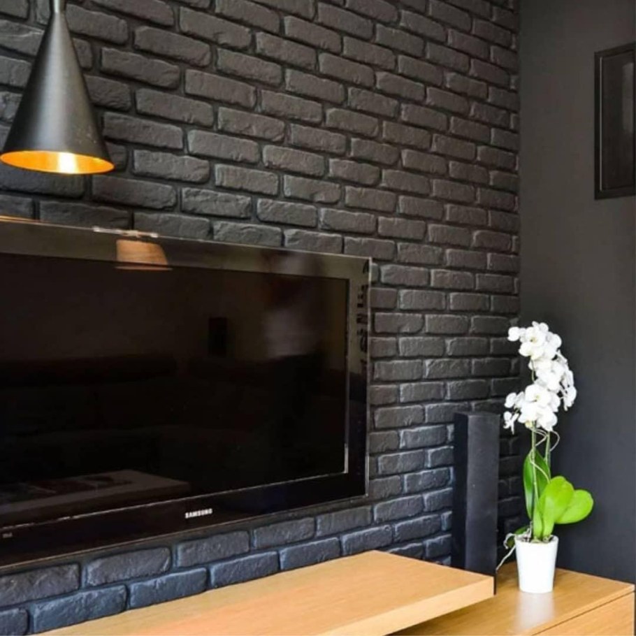 Декоративный гипсовый кирпич в интерьере