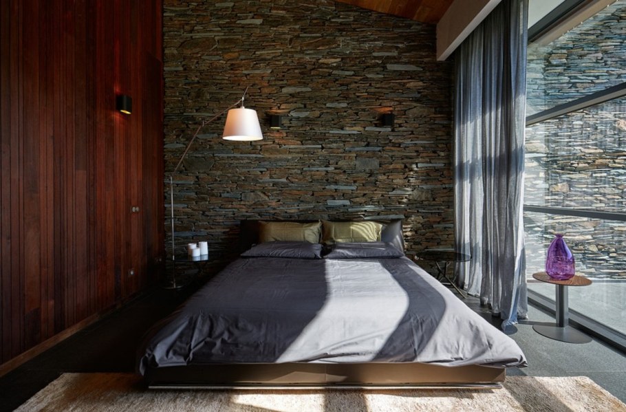 Отделка стен ламинатом в стиле лофт