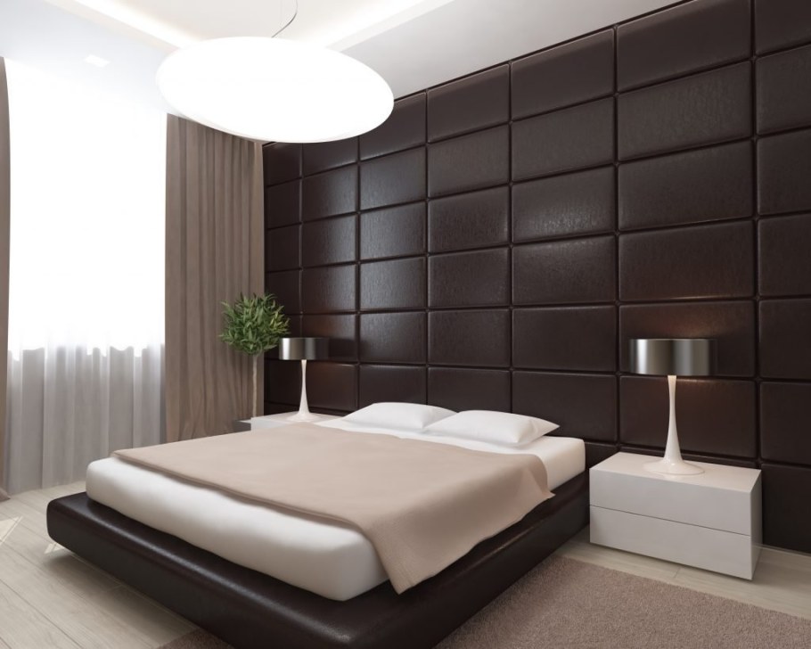 Мягкие панели в интерьере