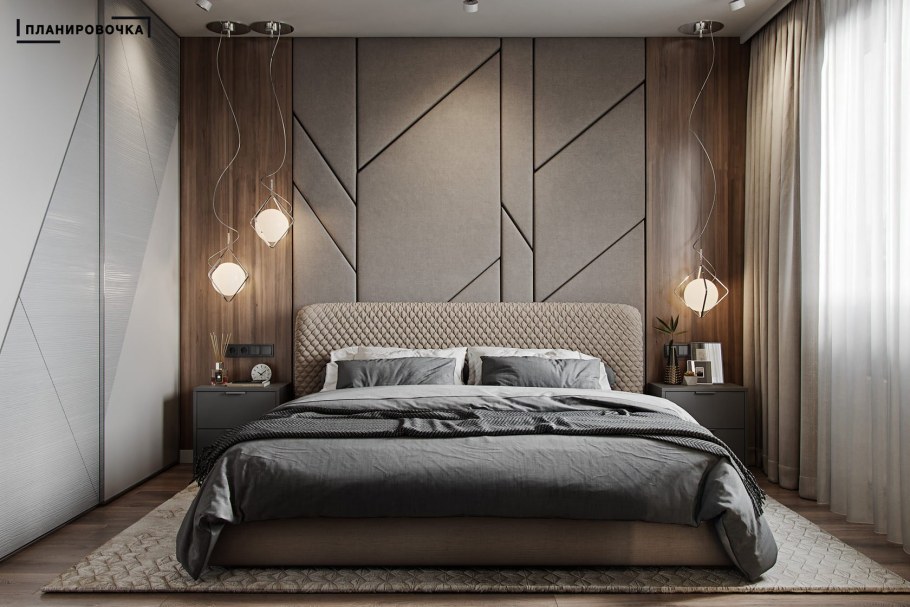 Мягкие стеновые панели для спальни