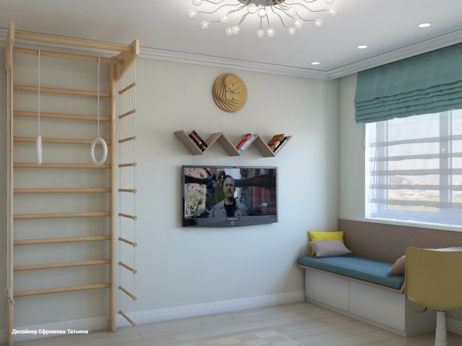 Спортивный уголок в комнате