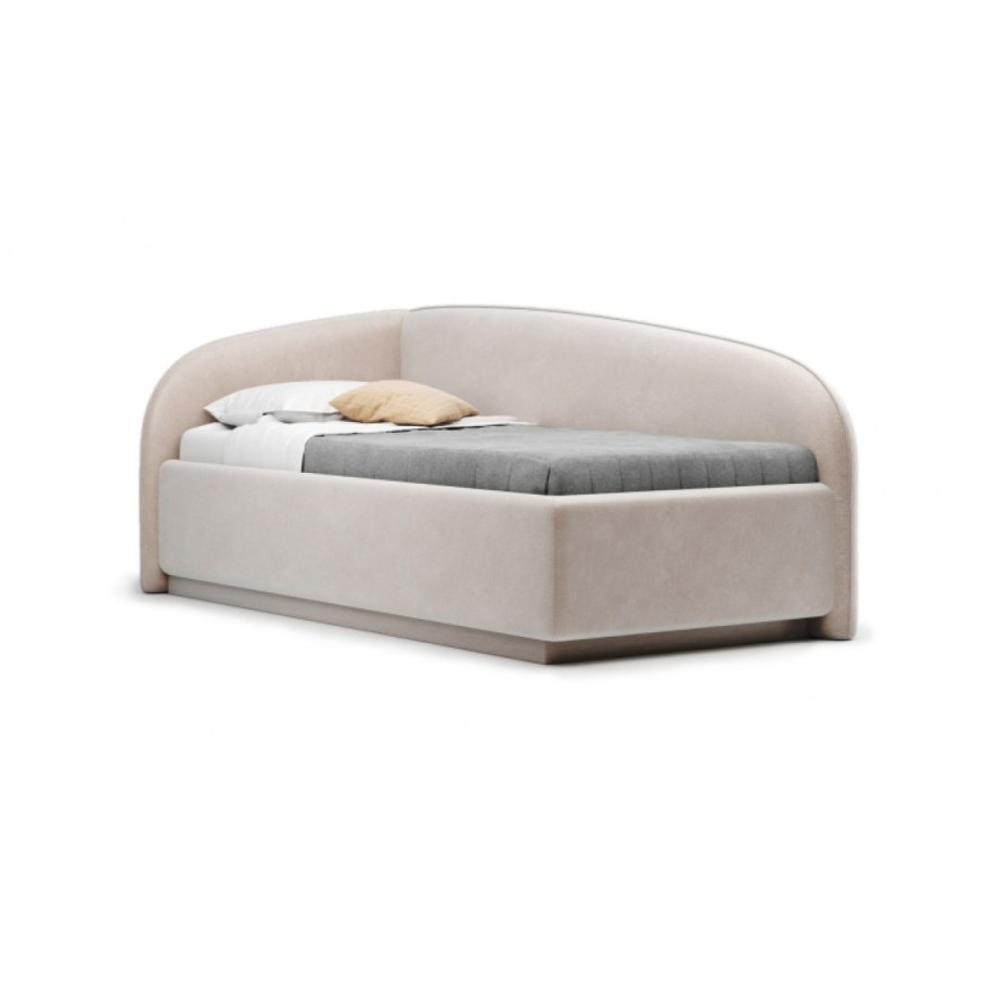 Кровать Amelia бежевого цвета с решеткой 90х190