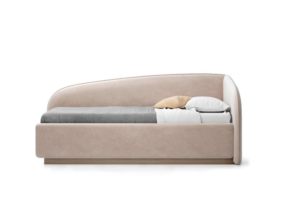 Кровать Amelia бежевого цвета с решеткой 90х190