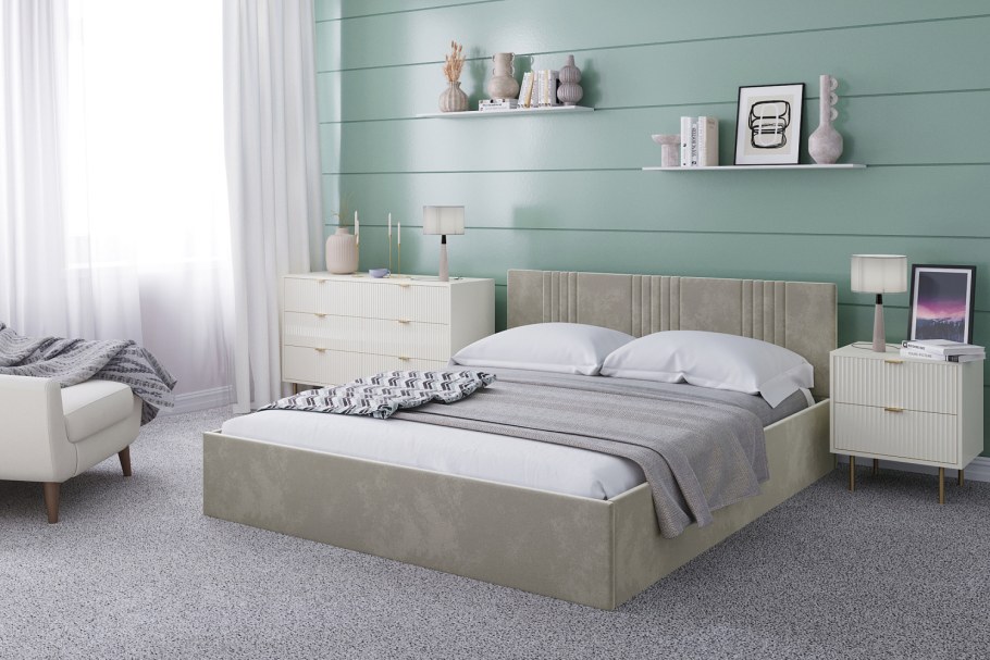 Кровать хофф серая