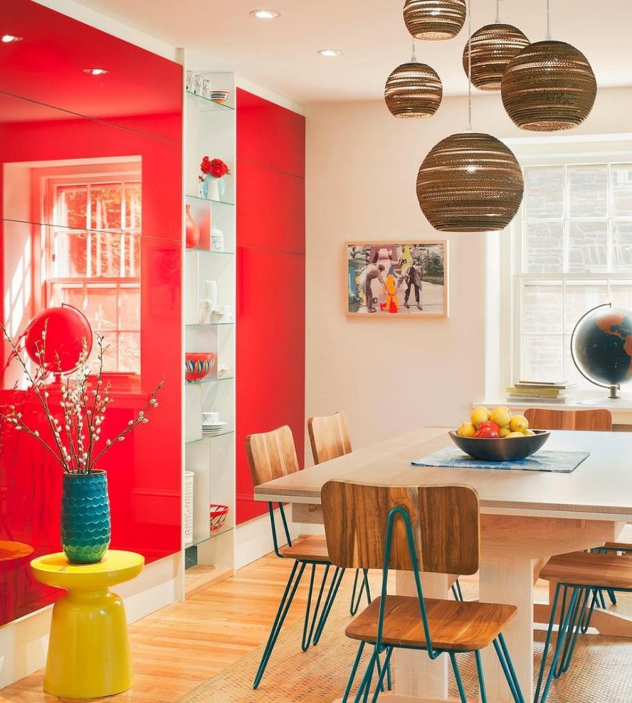 Яркие акценты в интерьере кухни