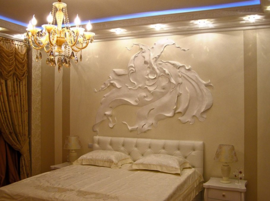 Гипс на стену декор