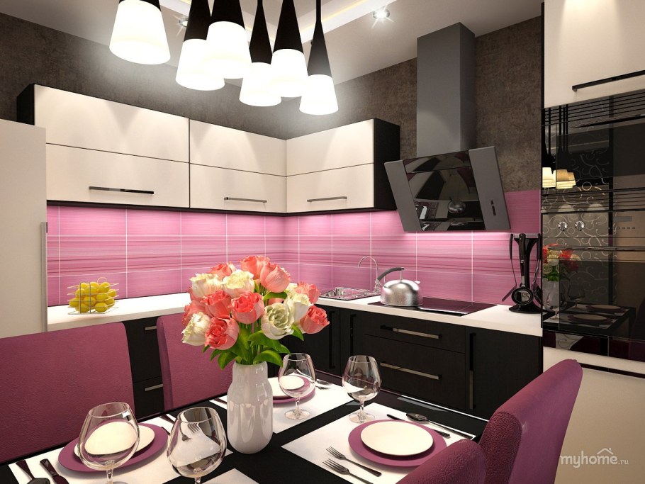 Кухня с яркими акцентами