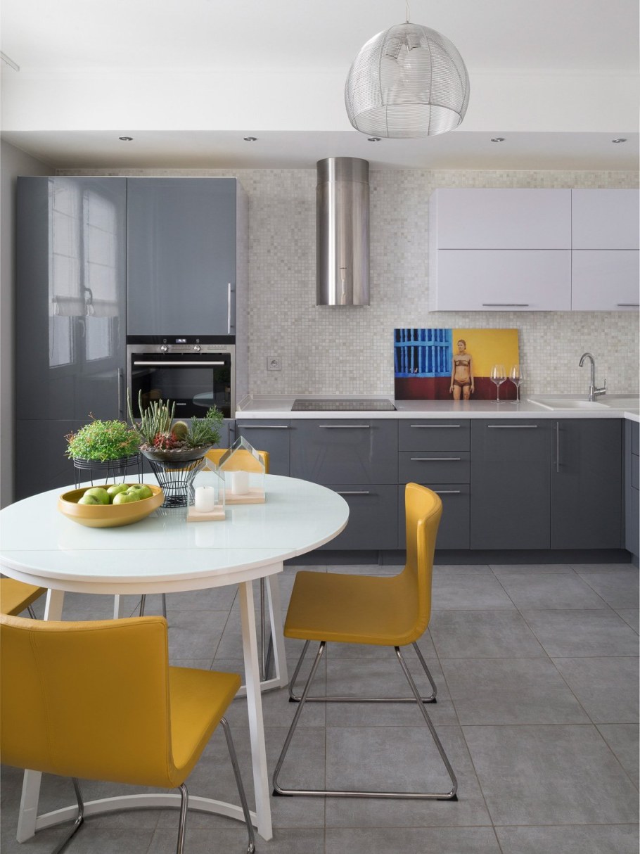 Яркие акценты в интерьере кухни