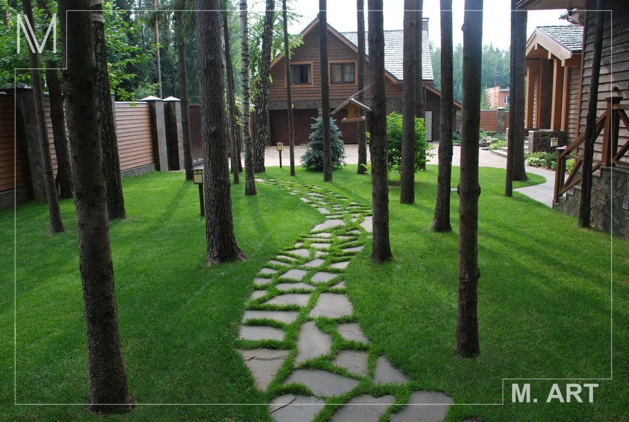 Дорожки на Лесном участке