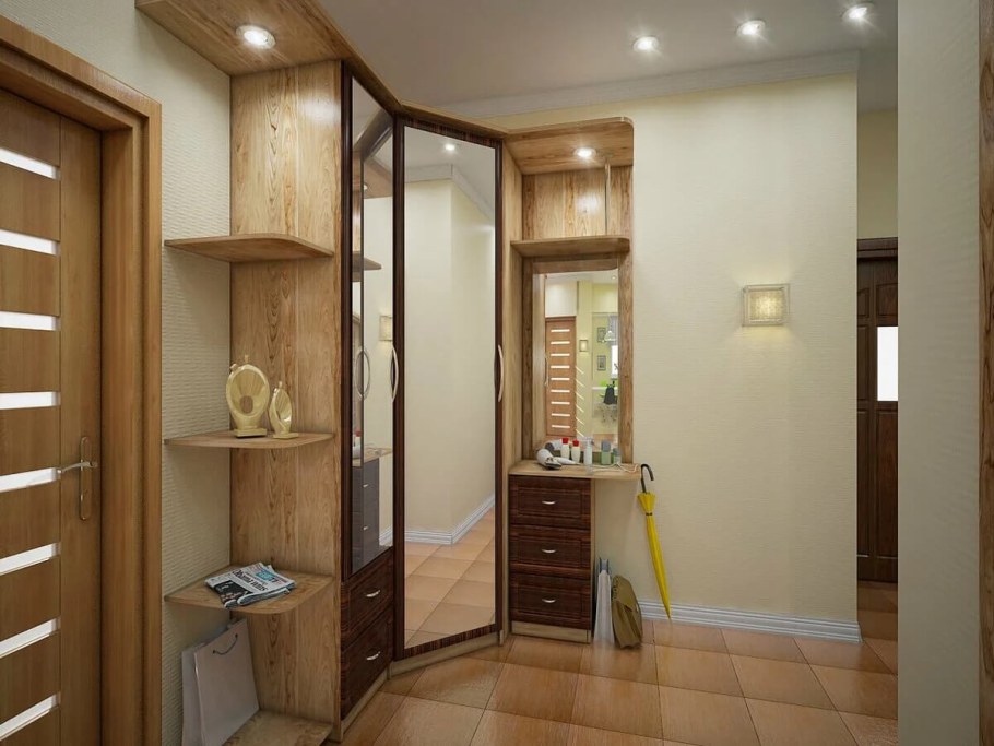 Интерьер маленькой прихожей