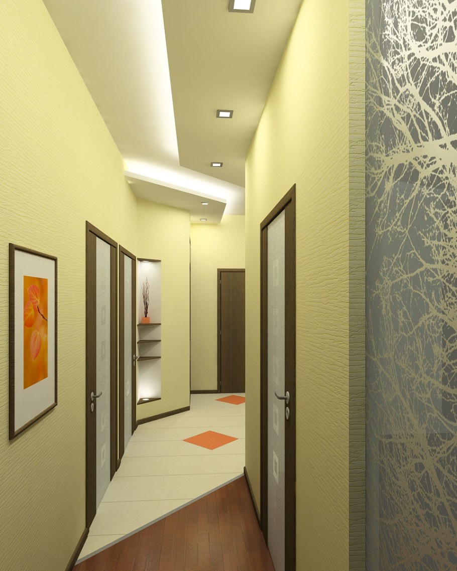 Потолок в узкой прихожей