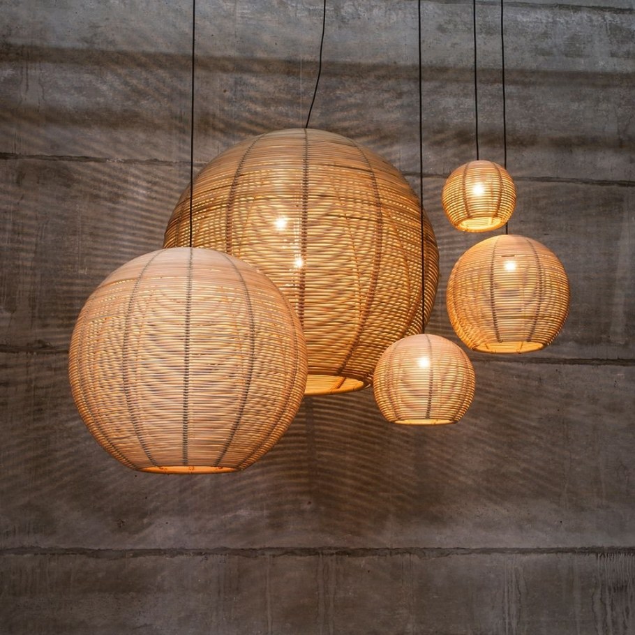 Плетеные светильники