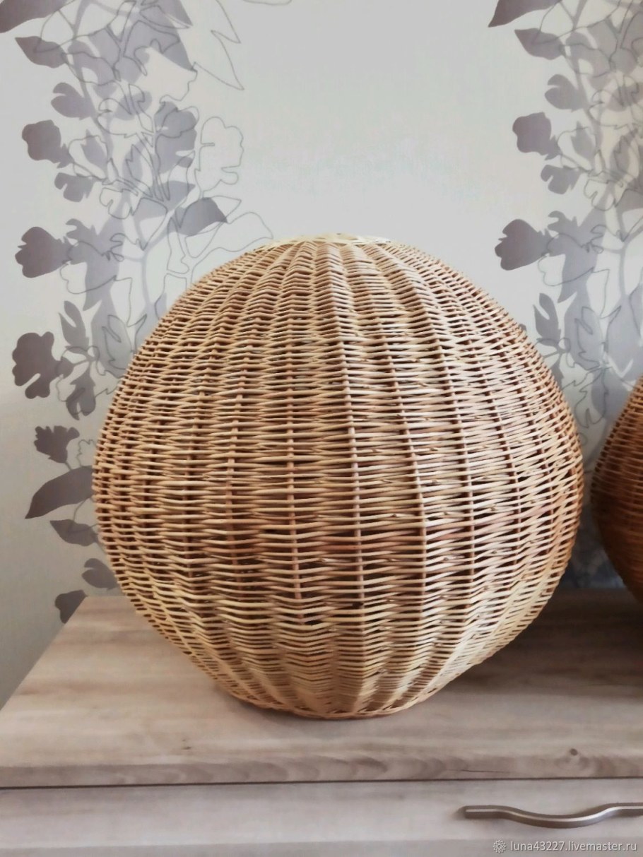 Абажур ротанг икеа