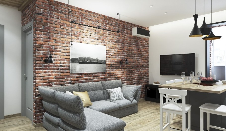 Плитка декоративная гипсовая лофт БРИК