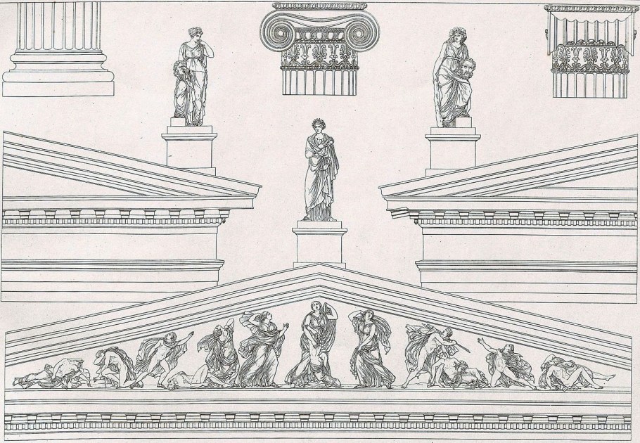 Классицизм в архитектуре зарисовки