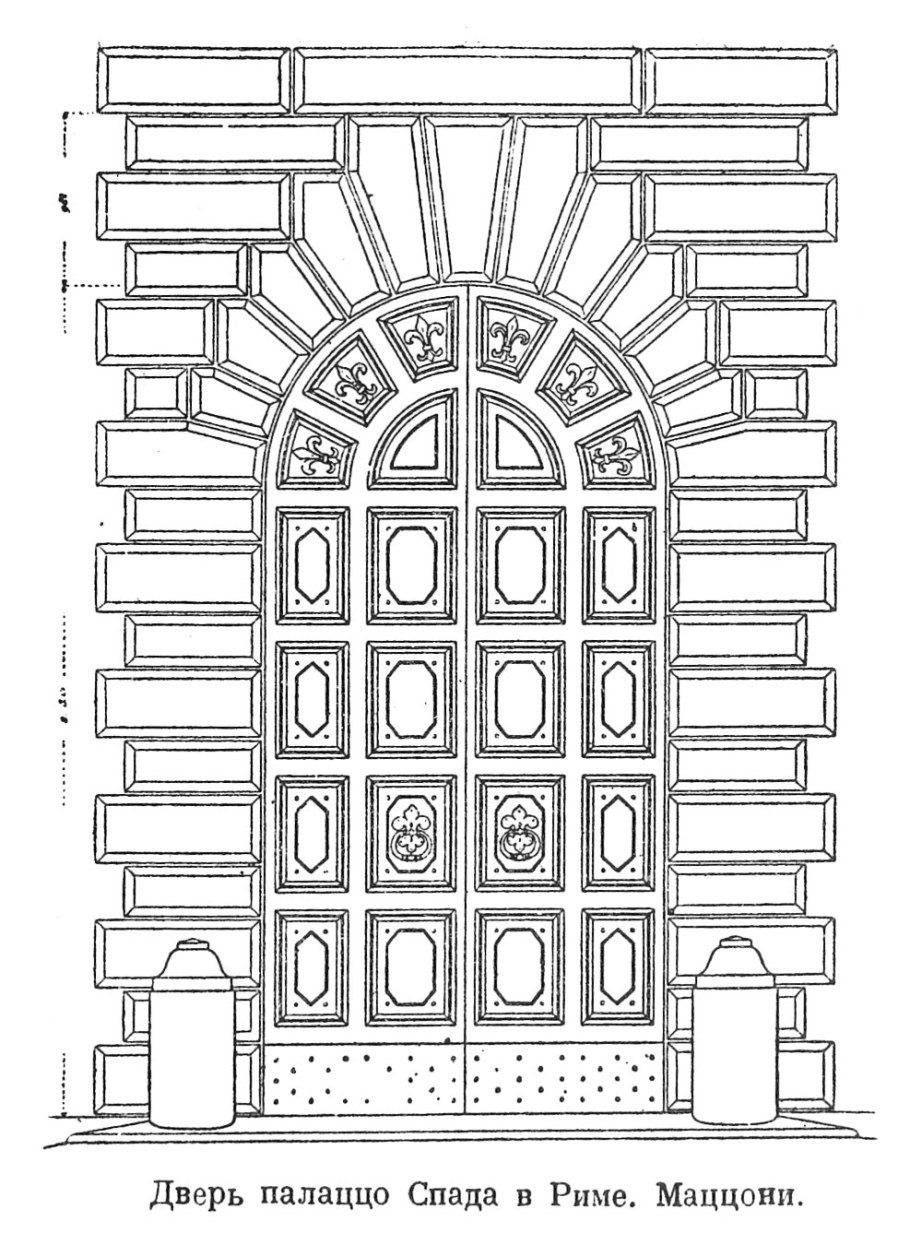 Палаццо спада в Риме чертежи