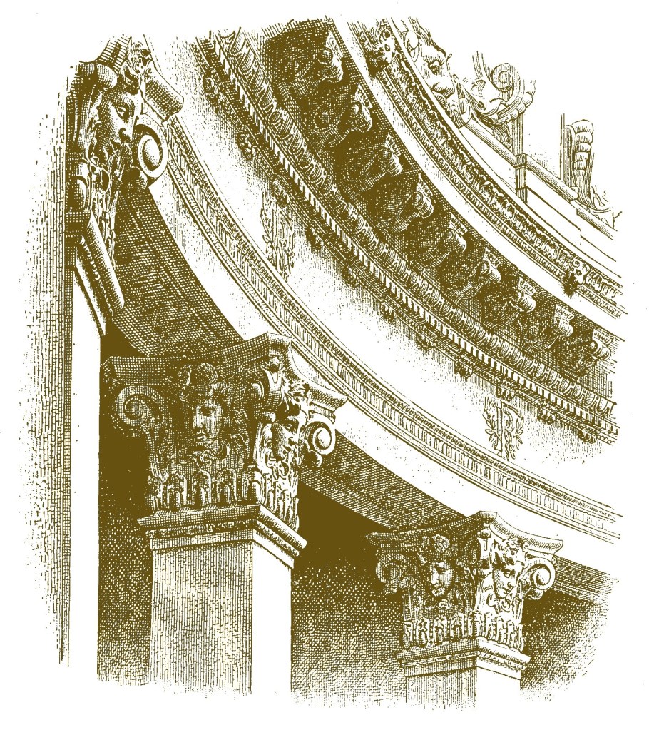 Гравюра архитектурные детали