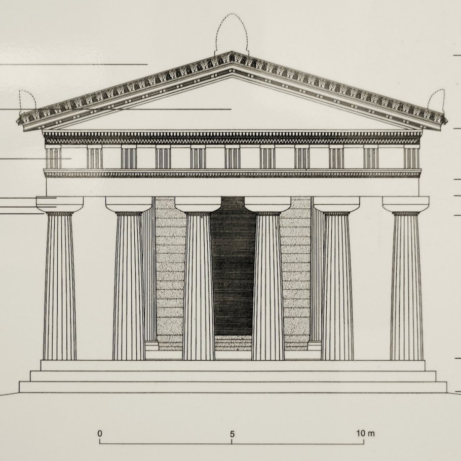 Храм Парфенон в Греции дорический
