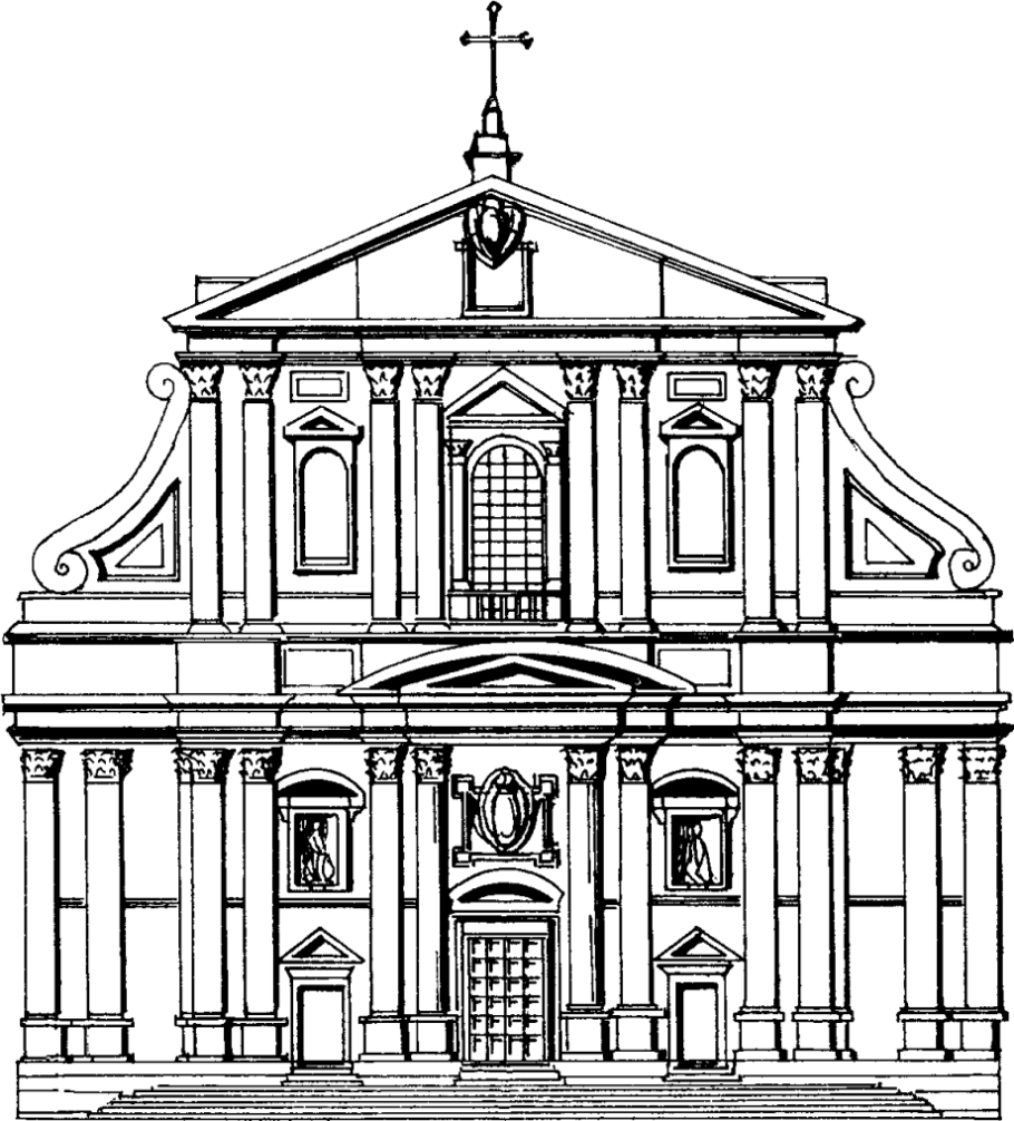 Церковь Иль-Джезу в Риме Барокко
