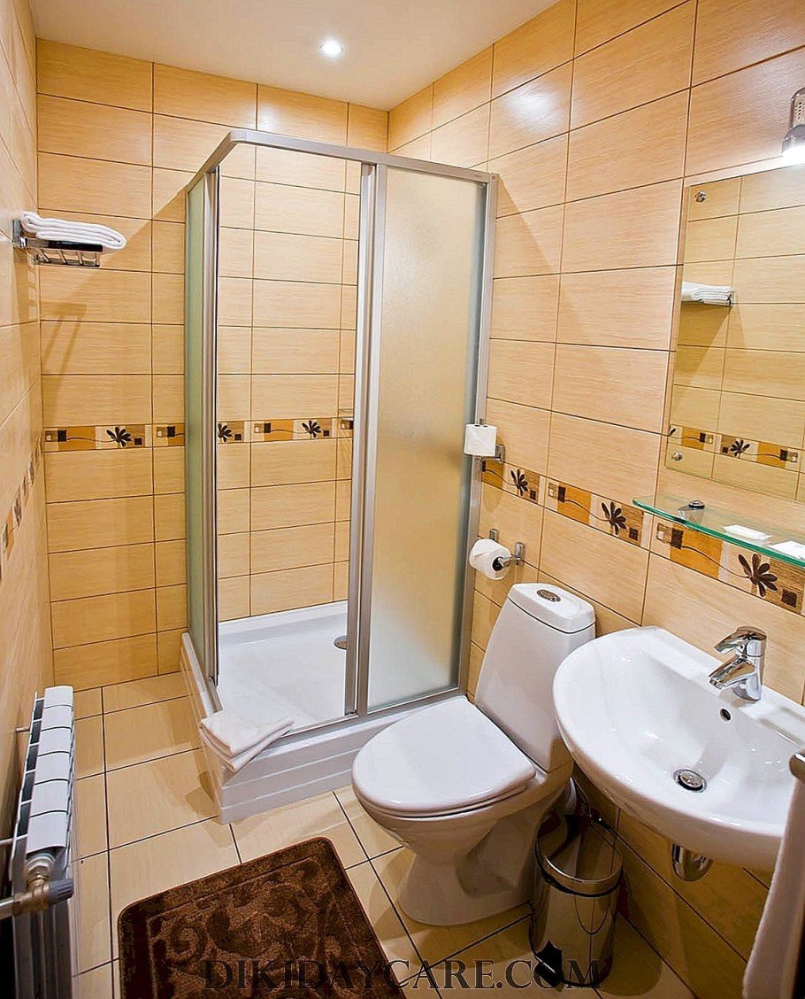 Ванная в однокомнатной квартире душевая