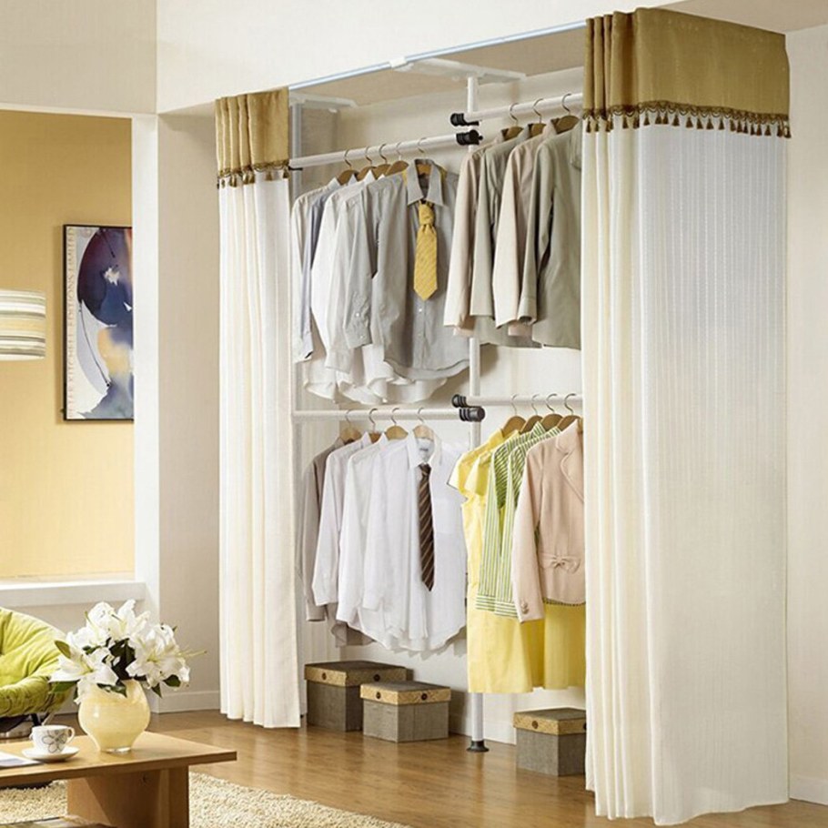 Гардеробная со шторами