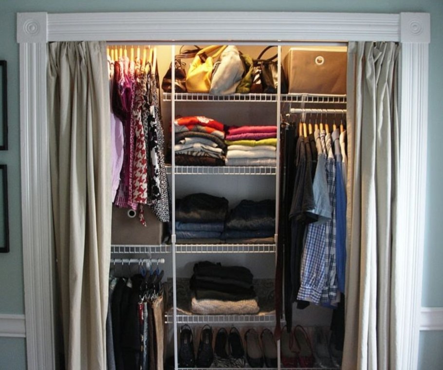 Шкаф с занавеской