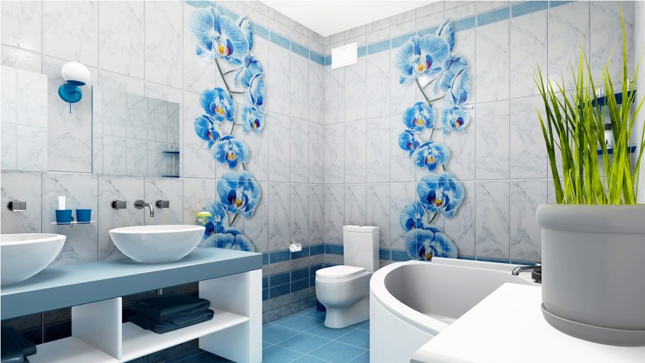 Стеновая панель ПВХ Кронапласт unique лилии