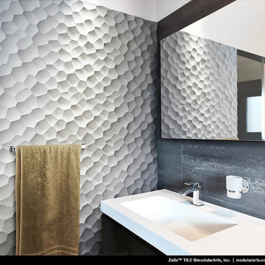 Гипсовые панели в ванной