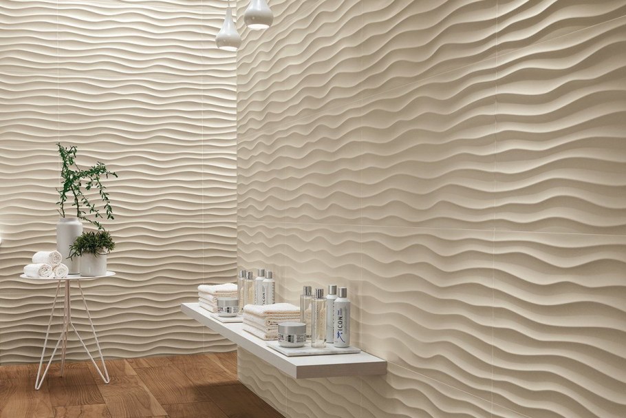 Плитка 3d Dune White Matt 40x80 см