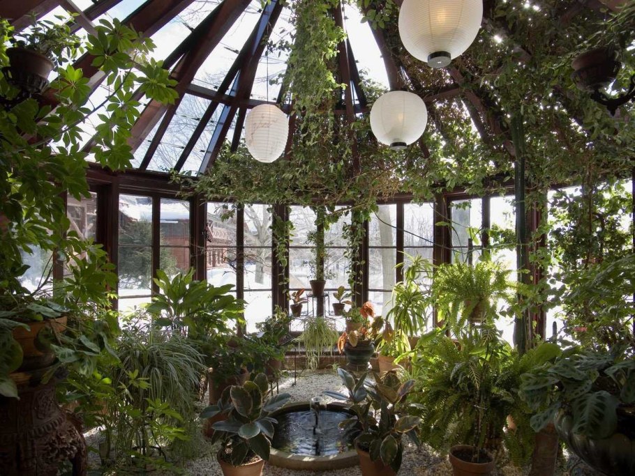 «Зимний сад» зимой оранжерея Пэкстон