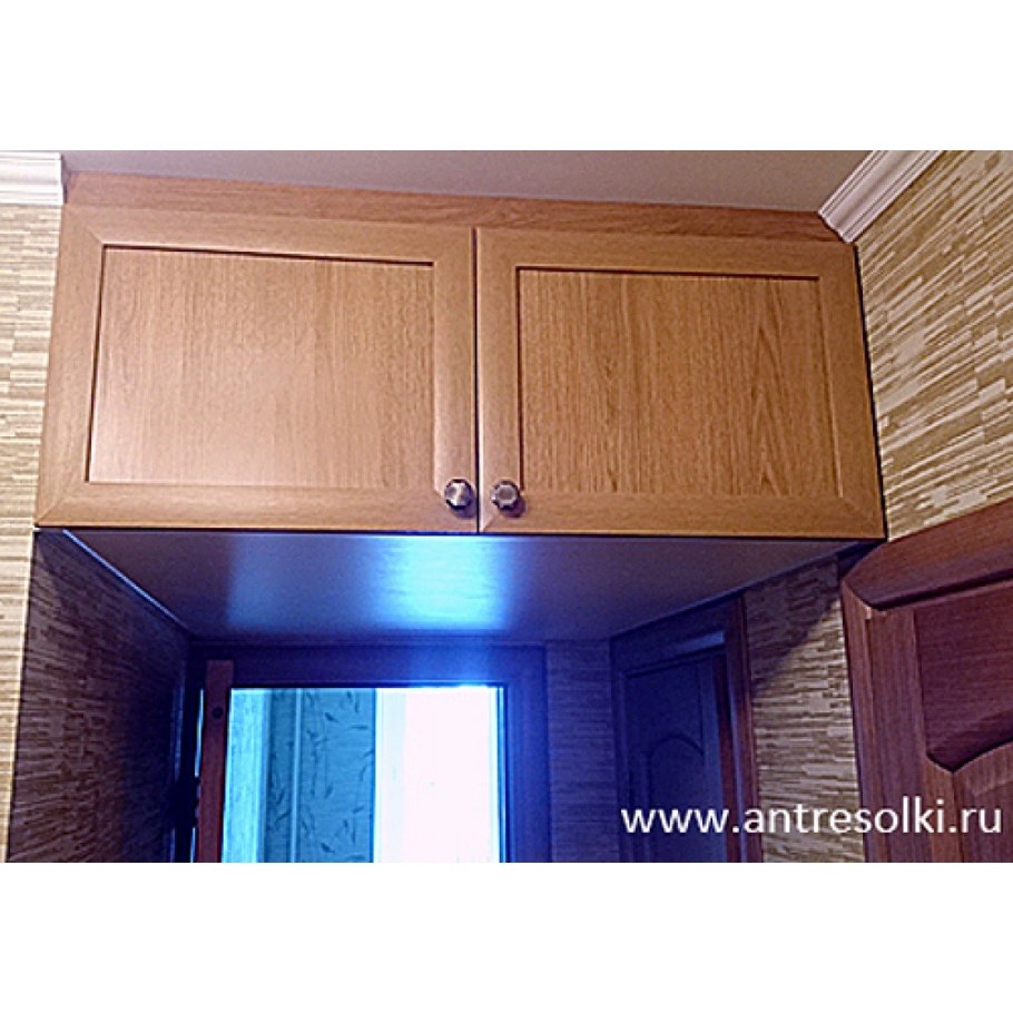 Дверь раздвижная ПВХ антресольная ш60-84хв50, цвет белые