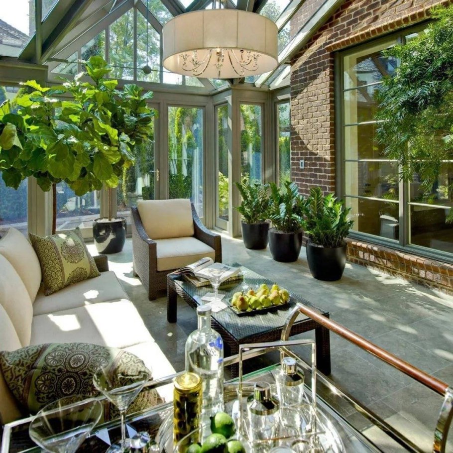 Неутепленная веранда зимний сад