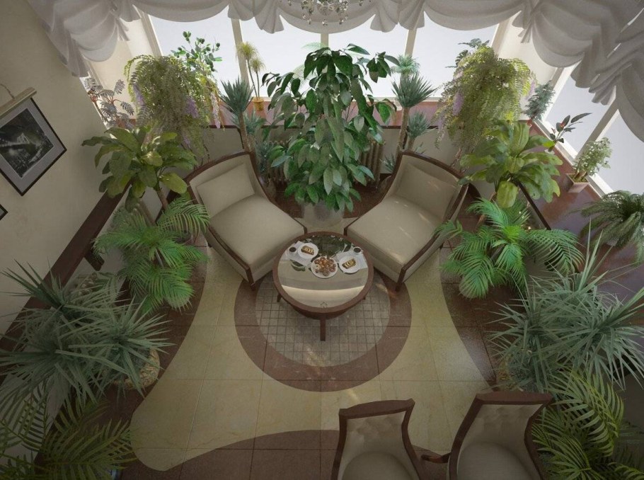 Зимний сад в частном доме