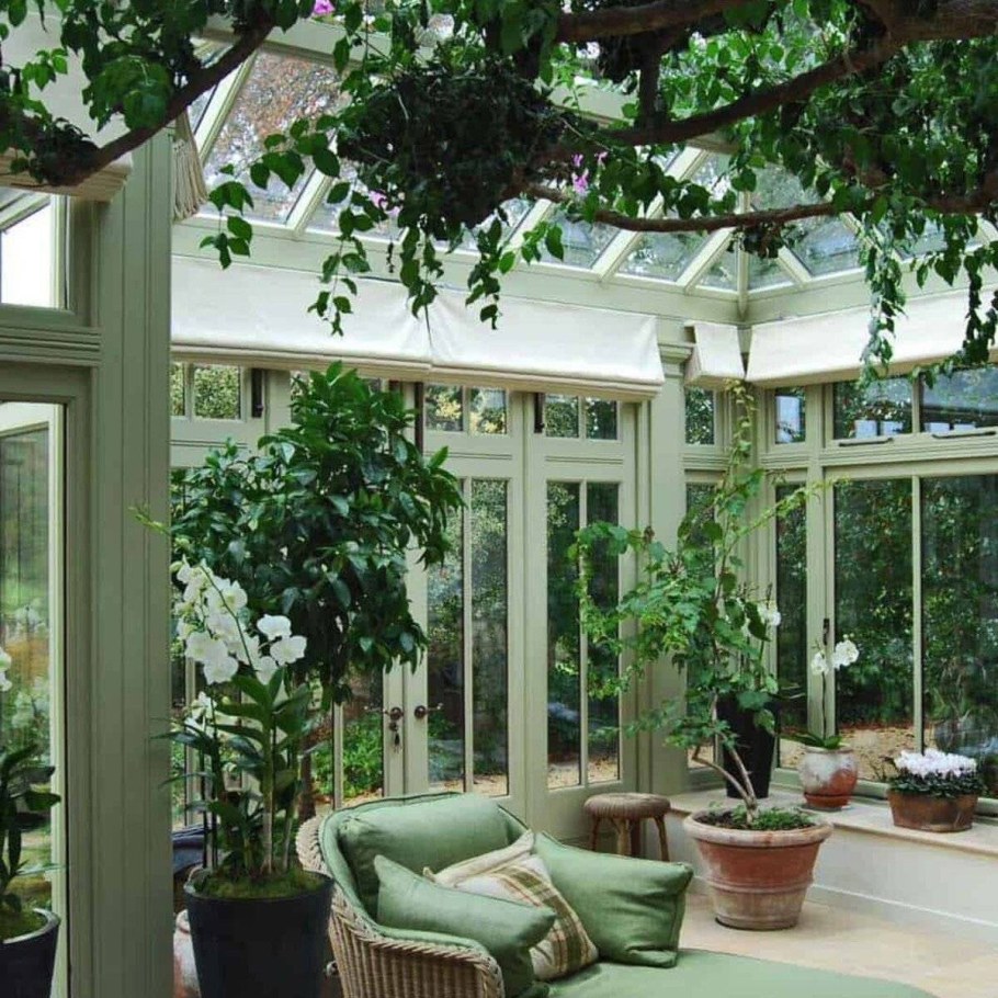 Зимний сад оранжерея в загородном доме