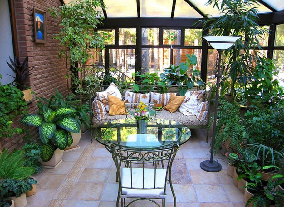 Зимний сад на веранде