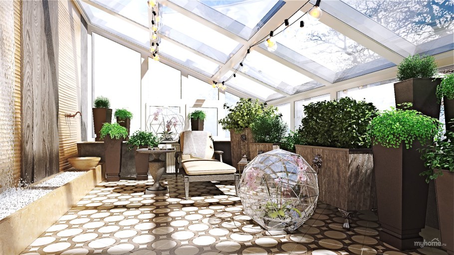 Интерьер зимнего сада